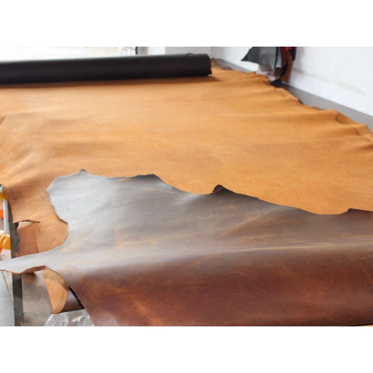ELW Crazy Horse Leather 5-6 OZ 2-2.4mm Full Grain Cowhide Handmade Leather For Diy Crafts Sheaths Sewing Workshop 164139908869537809 ELW Crazy Horse Leather 5-6 OZ 2-2.4mm Full Grain Cowhide Handmade Leather For Diy Crafts Sheaths Sewing Workshop 164139908869537809