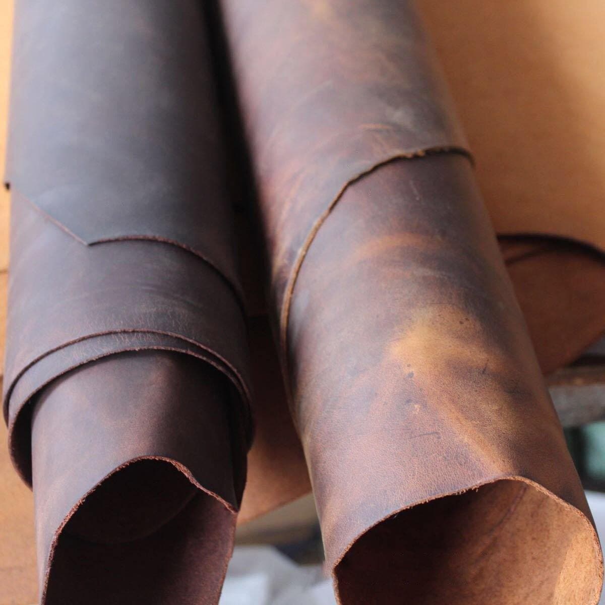 Crazy Horse Leather Thick Genuine Cowhide Leather For Leathercraft ™ - Babylon LeatherBabylon Leather