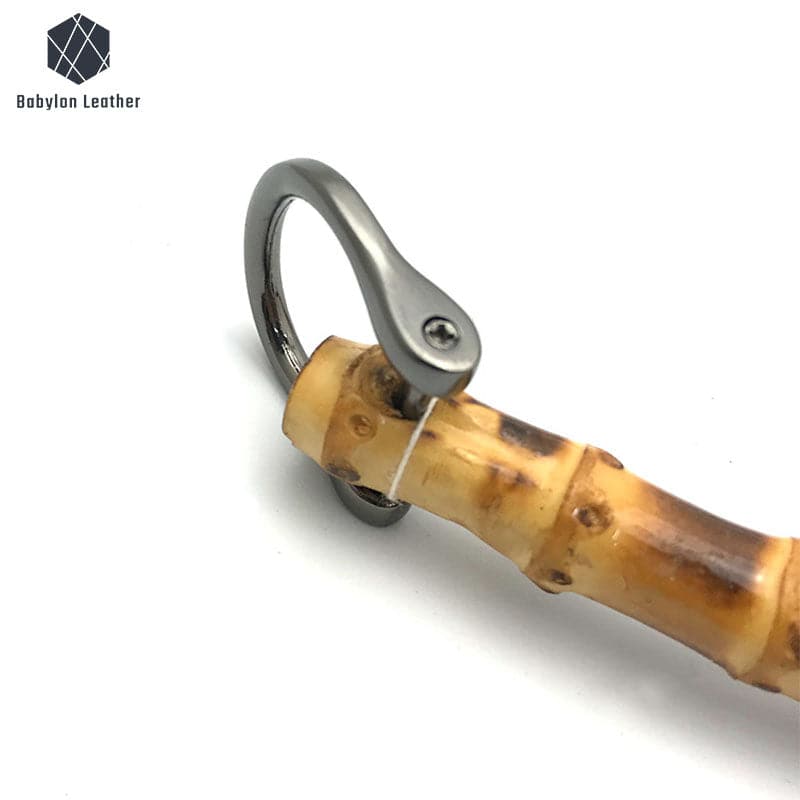 Genuine Bamboo Half Round Handle 158*135mm/6.2"*5.3"（1 PACK） - Babylon LeatherBabylon LeatherBH-004