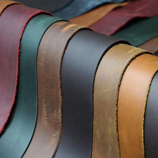 Genuine Leather Crazy Horse Cowhide Leather Wax Oiled Finishing Full Grain Tooling Leather 2mm ™ - Babylon Leatherleatherjiaoxu