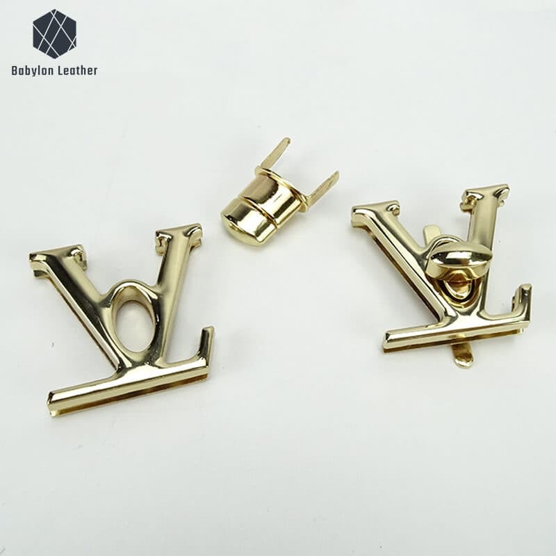 Letter Lock Turn lock Fashion Bag Accessory Twist Lock - Babylon LeatherBabylon LeatherTL-009