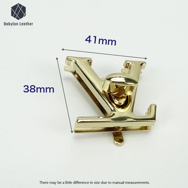 Letter Lock Turn lock Fashion Bag Accessory Twist Lock - Babylon LeatherBabylon LeatherTL-009