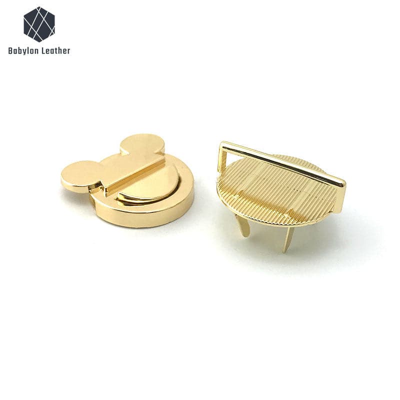 Mickey Mouse Fashion Handbag Lock Snap Lock Press Thumb Lock - Babylon LeatherBabylon LeatherSPTL-011