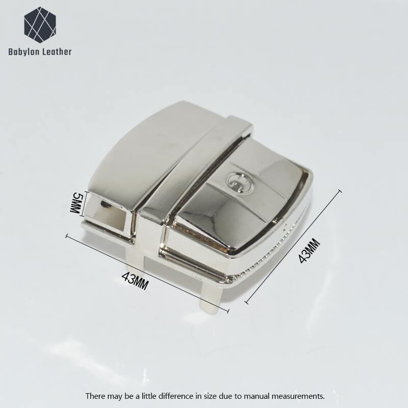 Square Fashion Bag Lock Snap Lock Press Thumb Lock - Babylon LeatherBabylon LeatherSPTL-010