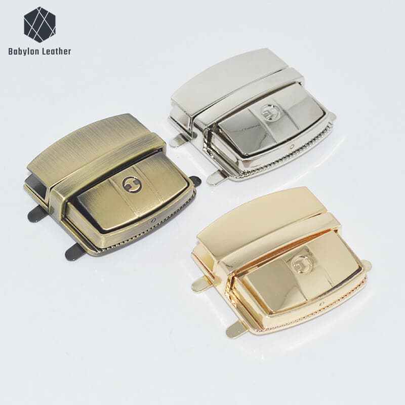 Square Fashion Bag Lock Snap Lock Press Thumb Lock - Babylon LeatherBabylon LeatherSPTL-010