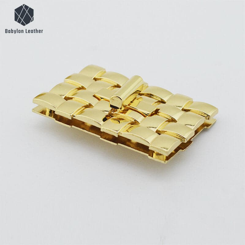 Square Turn Lock Creative Weaving Twist Lock - Babylon LeatherBabylon LeatherTL-024