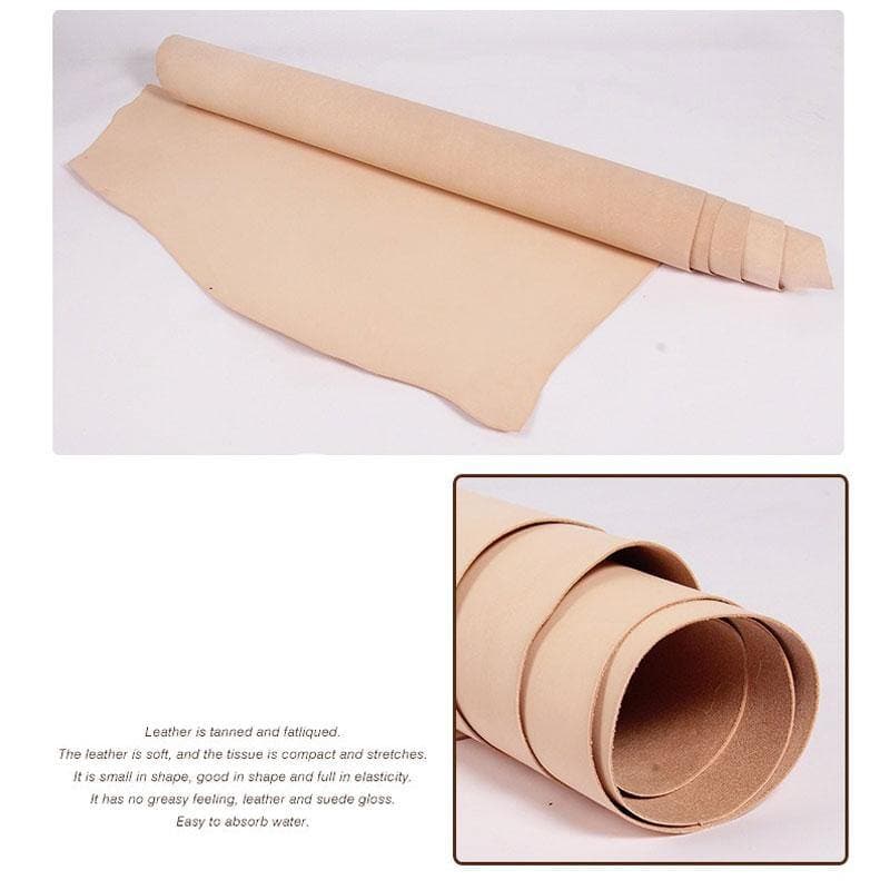 Vegetable Tanned Leather Precut Genuine Leather Natural Veg Tan Cowhide ™ - Babylon LeatherBabylon Leather